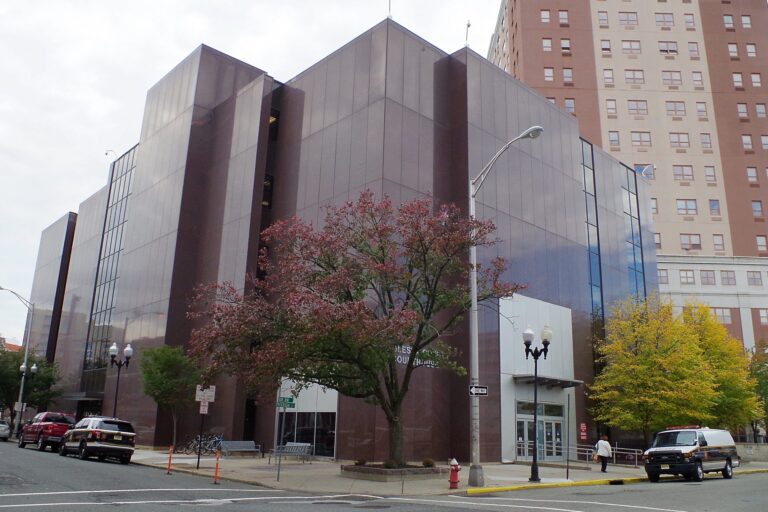 Middlesex County Courthouse in New Brunswick, NJ, where domestic violence and restraining order cases are heard